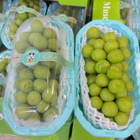 Nho Sữa 6C Hộp Thùng Xanh SHINE MUSCAT - Fruits18.com